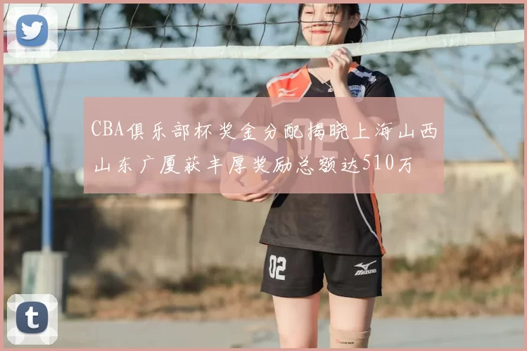 CBA俱乐部杯奖金分配揭晓上海山西山东广厦获丰厚奖励总额达510万