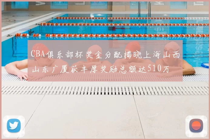 CBA俱乐部杯奖金分配揭晓上海山西山东广厦获丰厚奖励总额达510万