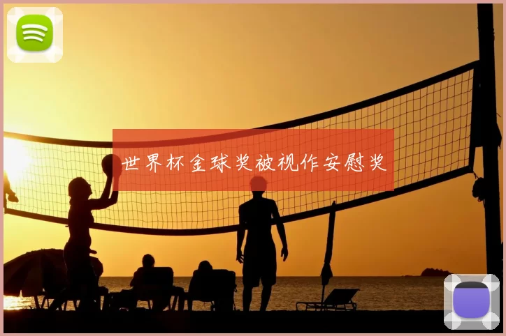 世界杯金球奖被视作安慰奖
